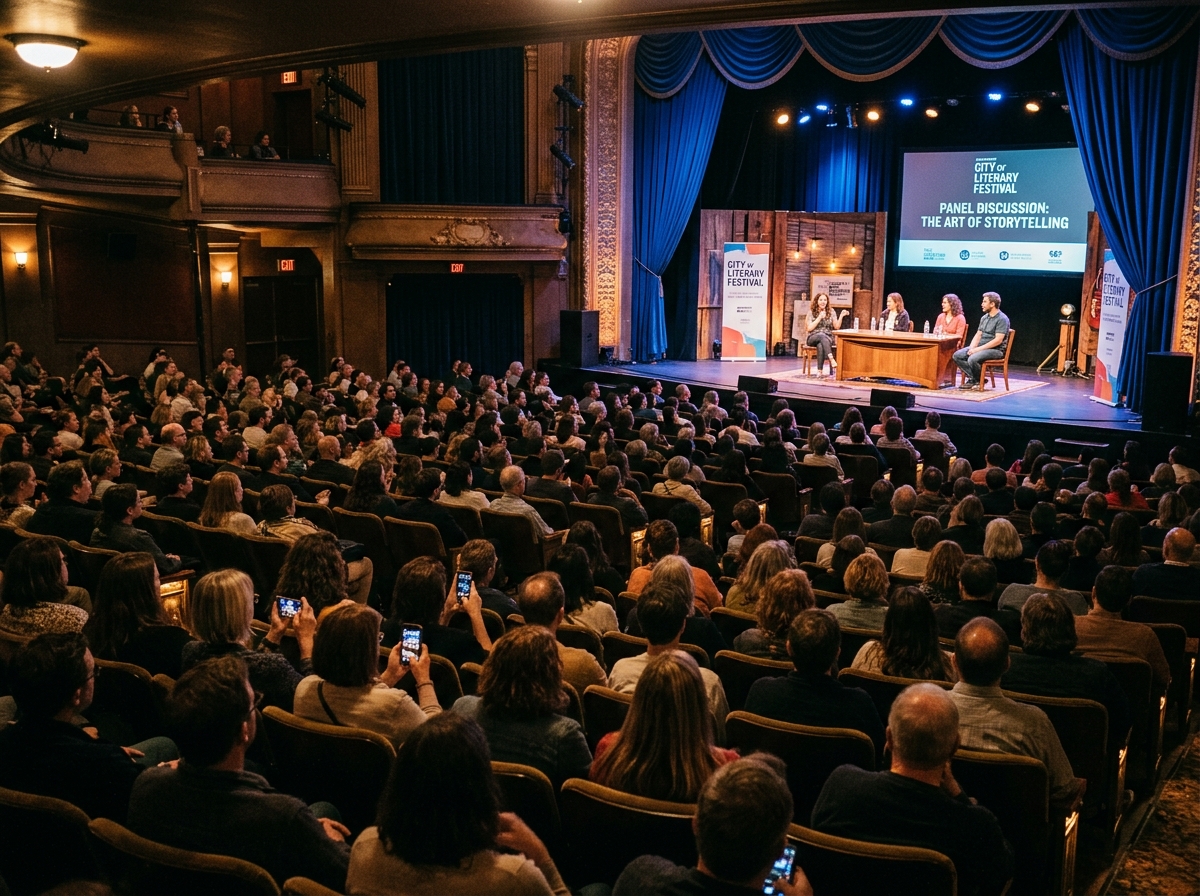 Writers and audience at Literati